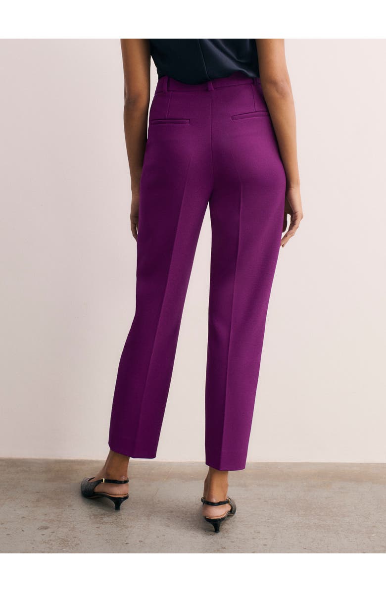 The Fold Tavira Sculpt Crepe Pants, Alternate, color, Purple