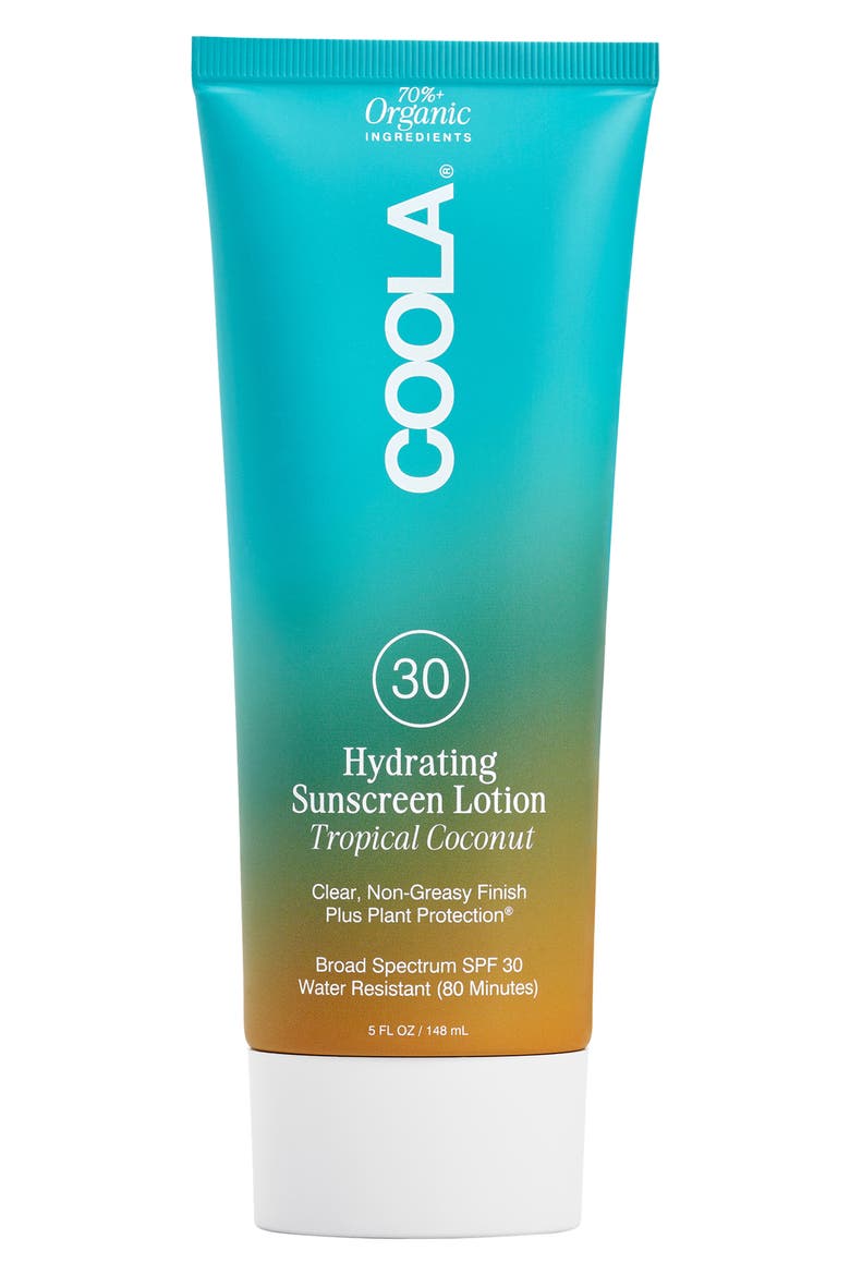 Suncare Tropical Coconut Classic Body Organic Sunscreen Lotion SPF 30, Main, color, NO COLOR