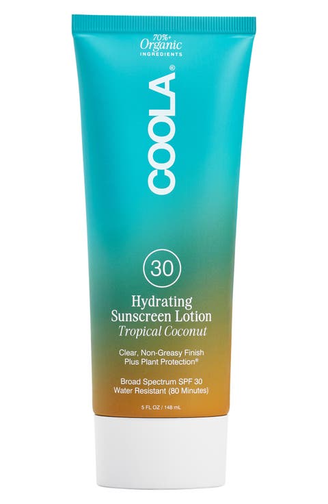 Suncare Tropical Coconut Classic Body Organic Sunscreen Lotion SPF 30