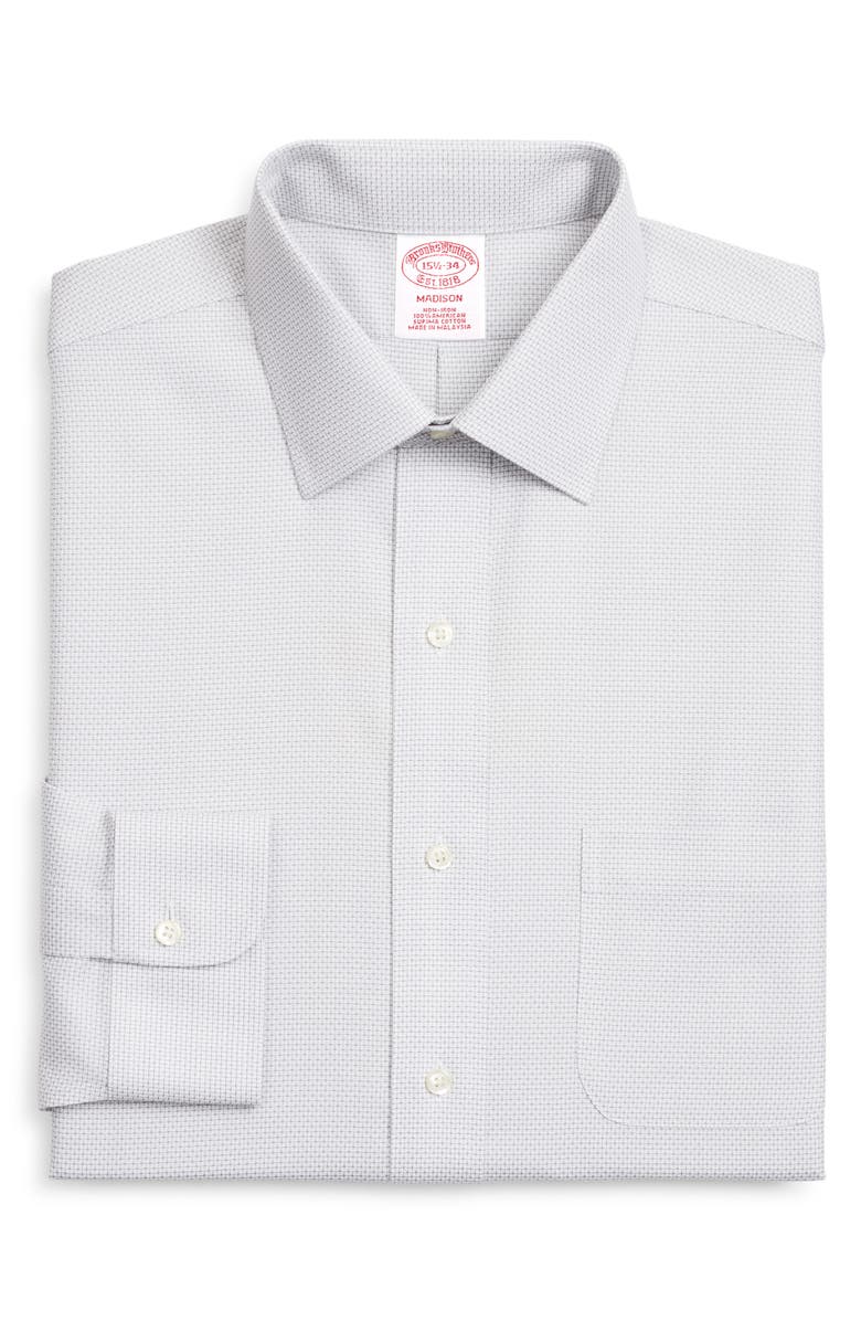 Brooks Brothers Madison Classic Fit Check Dress Shirt, Main, color,