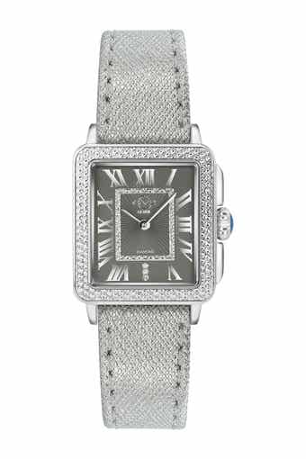 GV2 Padova Swiss Diamond Leather Watch, 28.5mm - 0.014 ctw