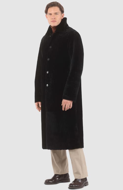 Gorski Reversible Select Shearling Lamb Coat In Black