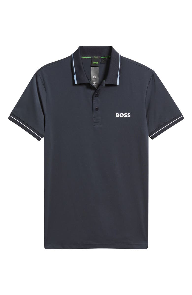 BOSS Paul Pro Active Performance Polo, Alternate, color, Dark Blue