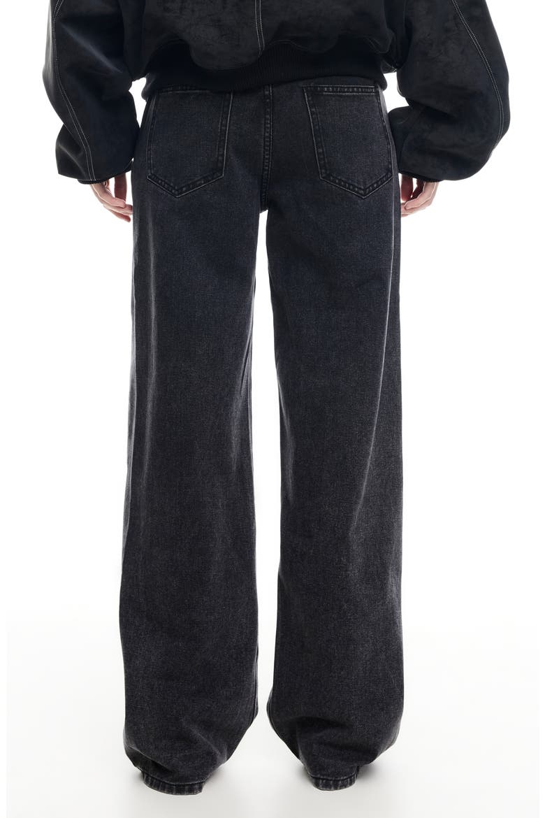Rising Wide Leg Jeans, Alternate, color, WASHED ONYX