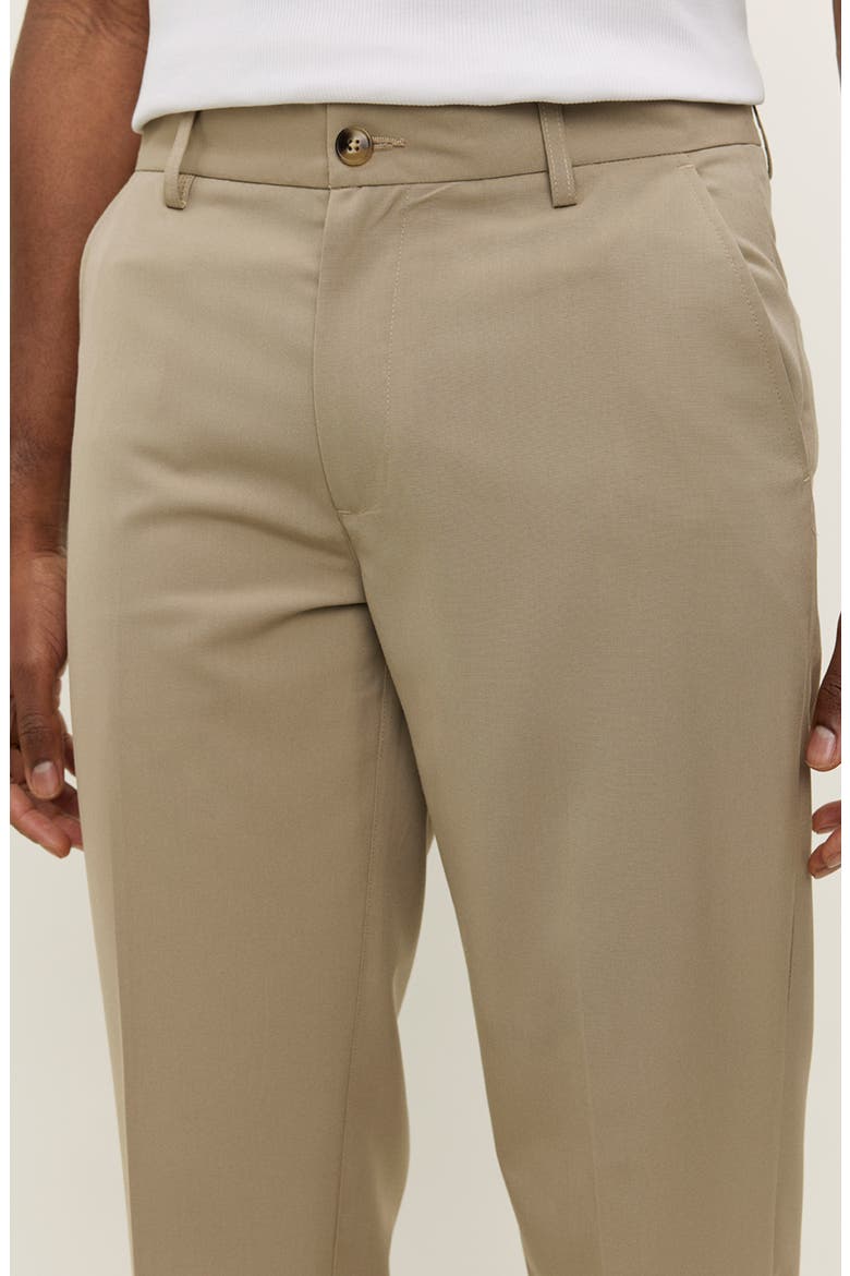 Como Regular Fit Flat Front Dress Pants, Alternate, color, DARK SAND