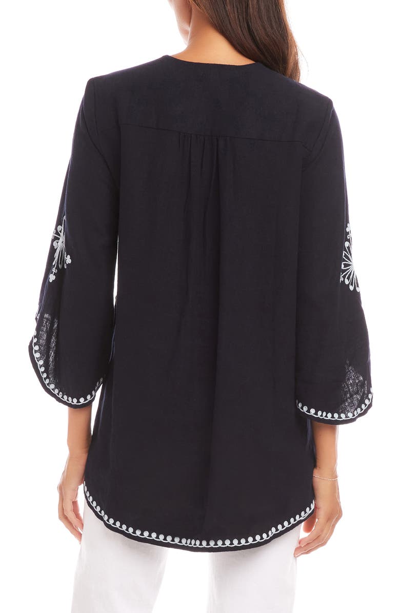 Karen Kane Embroidered Crossover Top, Alternate, color, 