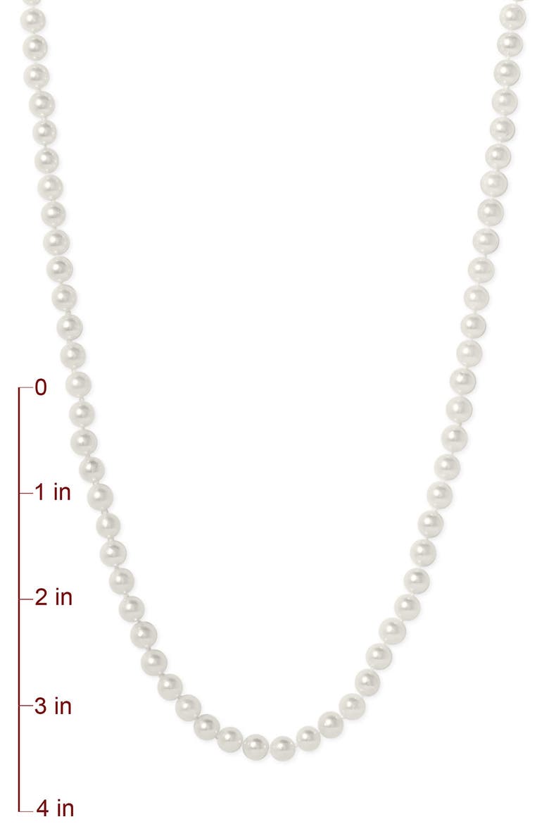 Akoya Baroque 7mm Pearl Long Strand Necklace, Alternate, color, WHITE PEARL