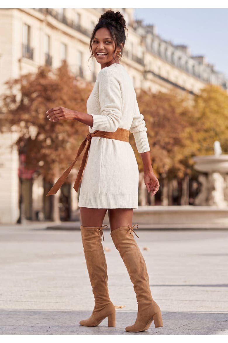 Basic Tunic Sweater, Alternate, color, Ivory