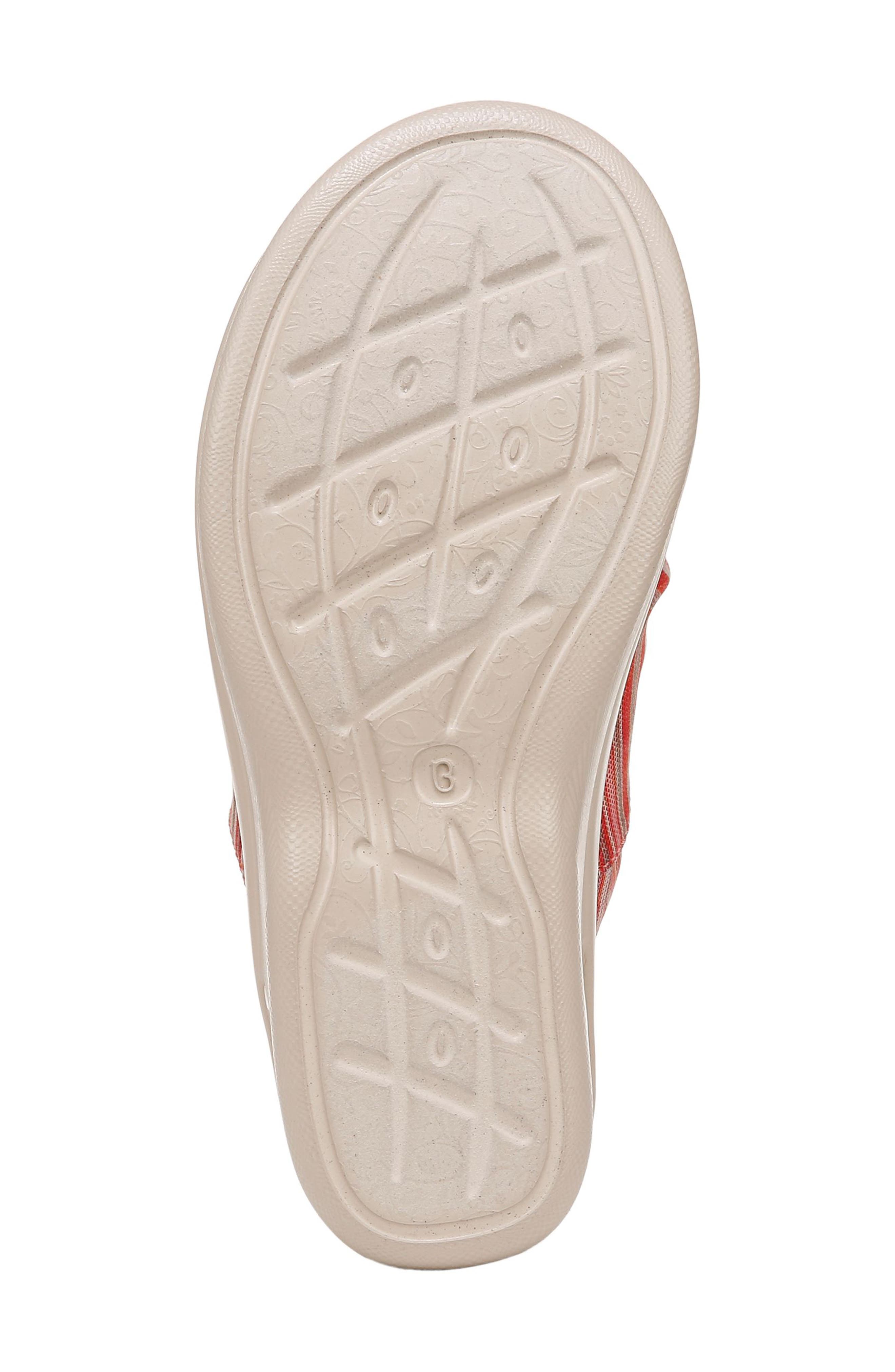 LifeStride Smile 3 Open Toe Wedge Slide Sandal - Wide Width Available, Alternate, color, Pink Stripe
