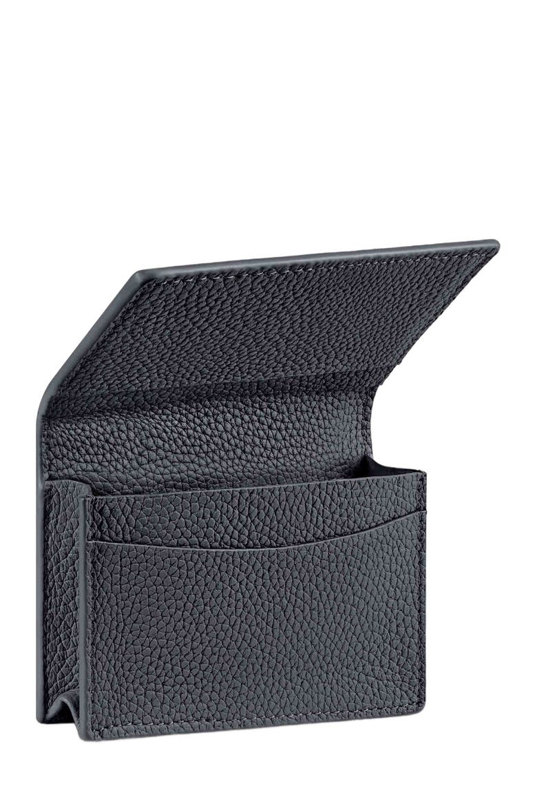 Leather Card Case, Alternate, color, Graphite Grey