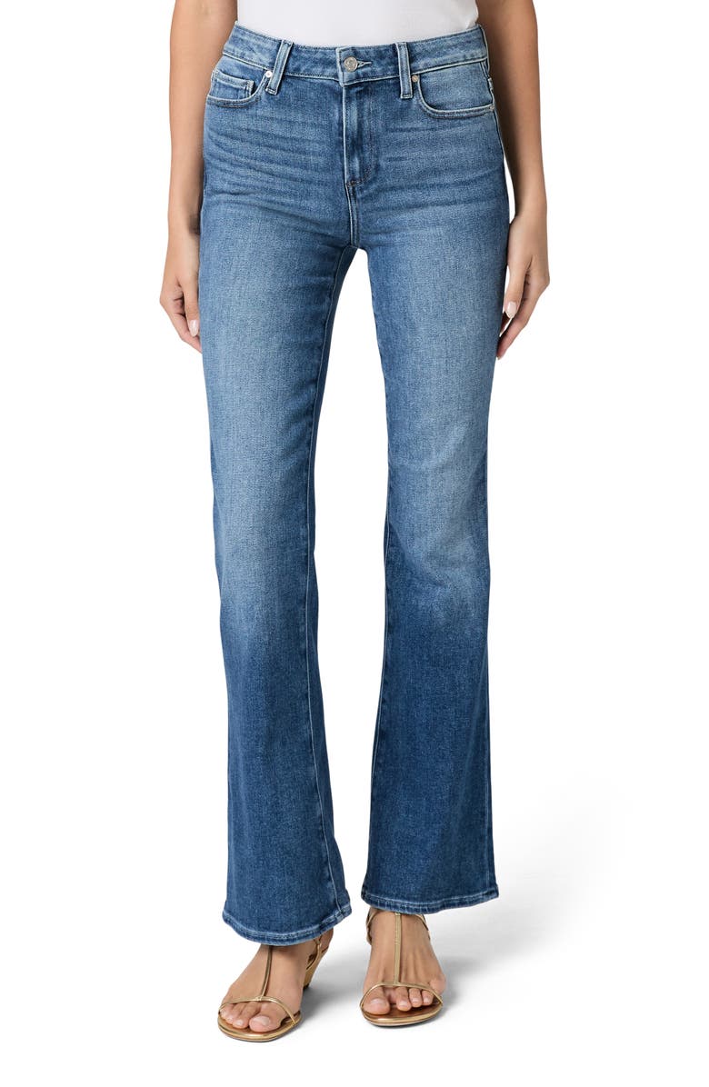 PAIGE Laurel Canyon High Waist Bootcut Jeans, Main, color, Urban Light