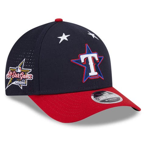 Men's New Era Navy/Red  Texas Rangers 2025 MLB All-Star Game Workout 9FORTY M-Crown Adjustable Hat