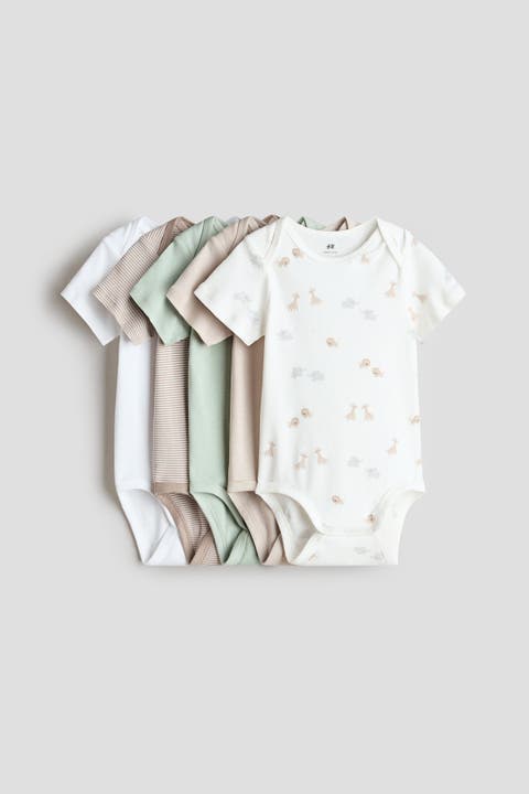 5-pack cotton bodysuits