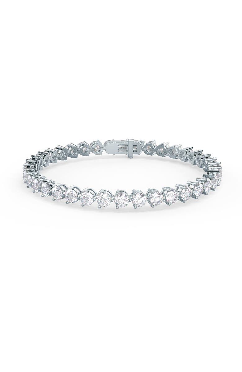 Anna Zuckerman Luxe Edition 10 Carat Tennis Bracelet, Main, color, G/H Color Crystalline