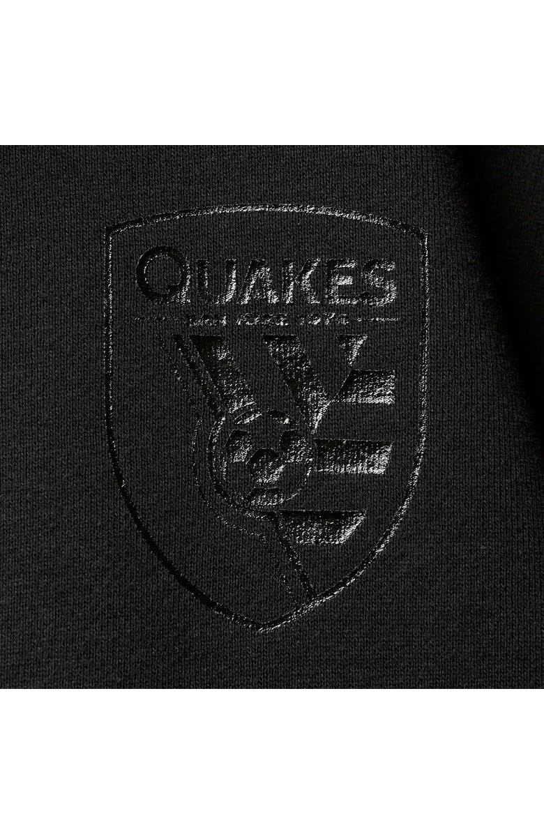 THE WILD COLLECTIVE Women's The Wild Collective Black San Jose Earthquakes Quarter-Zip Jacket, Alternate, color, 