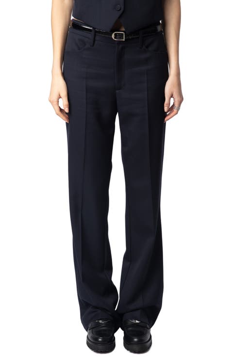 Women's 100% Wool Straight-Leg Pants | Nordstrom