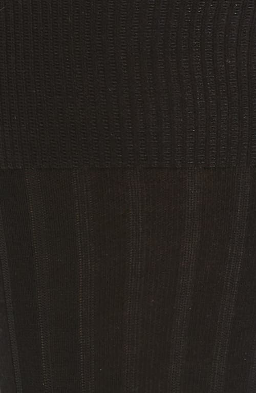 Pantherella Portobello Ribbed Socks In Black
