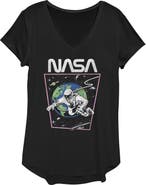NASA Womens NASA Distressed Astronaut in Space T Shirt