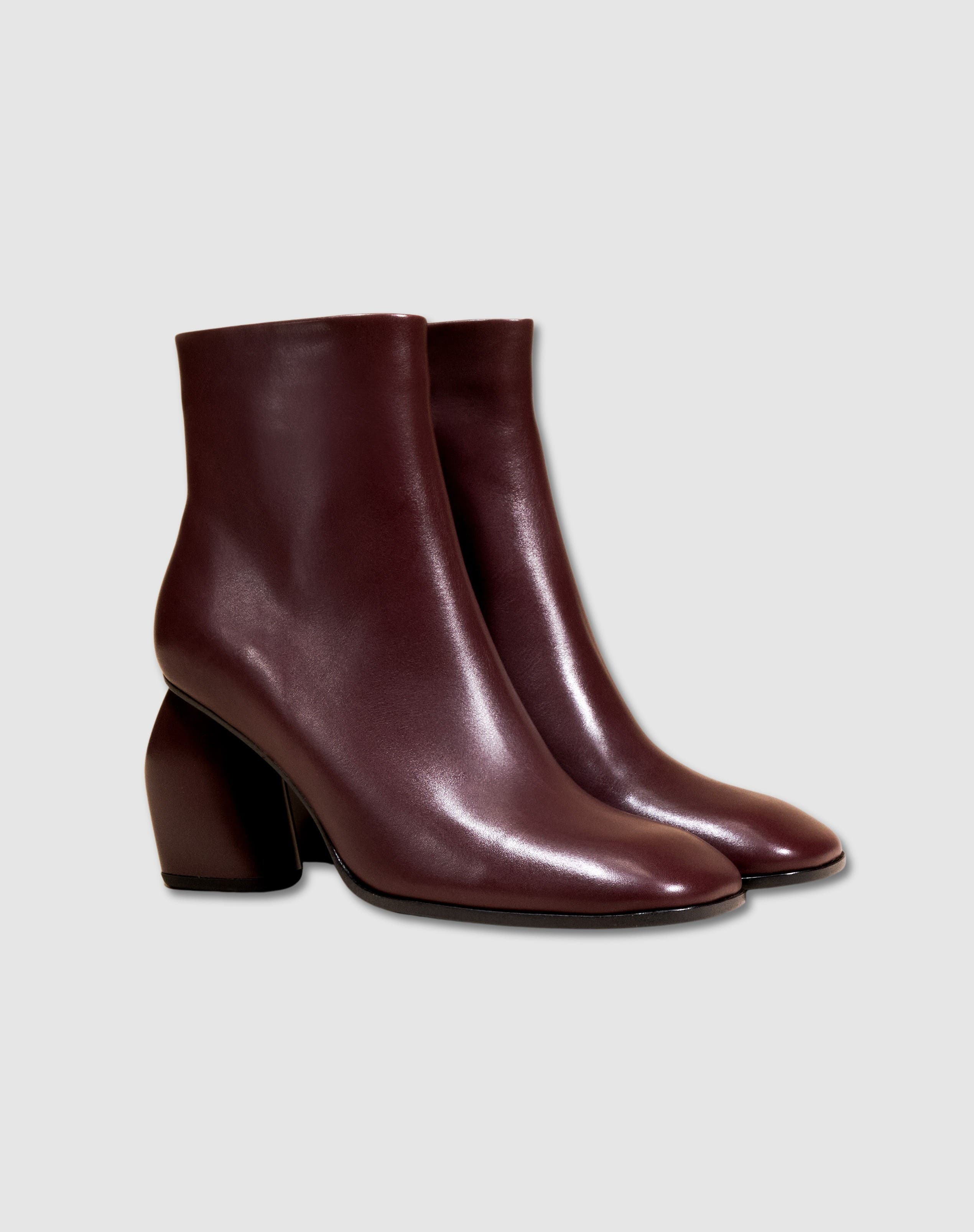 Rams High Heel Ankle Boot, Alternate, color, BURGUNDY