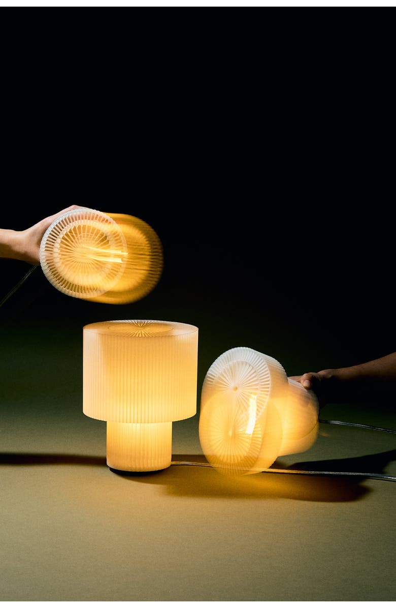 WOOJ DESIGN Mini Drum Lamp, Alternate, color, Natural