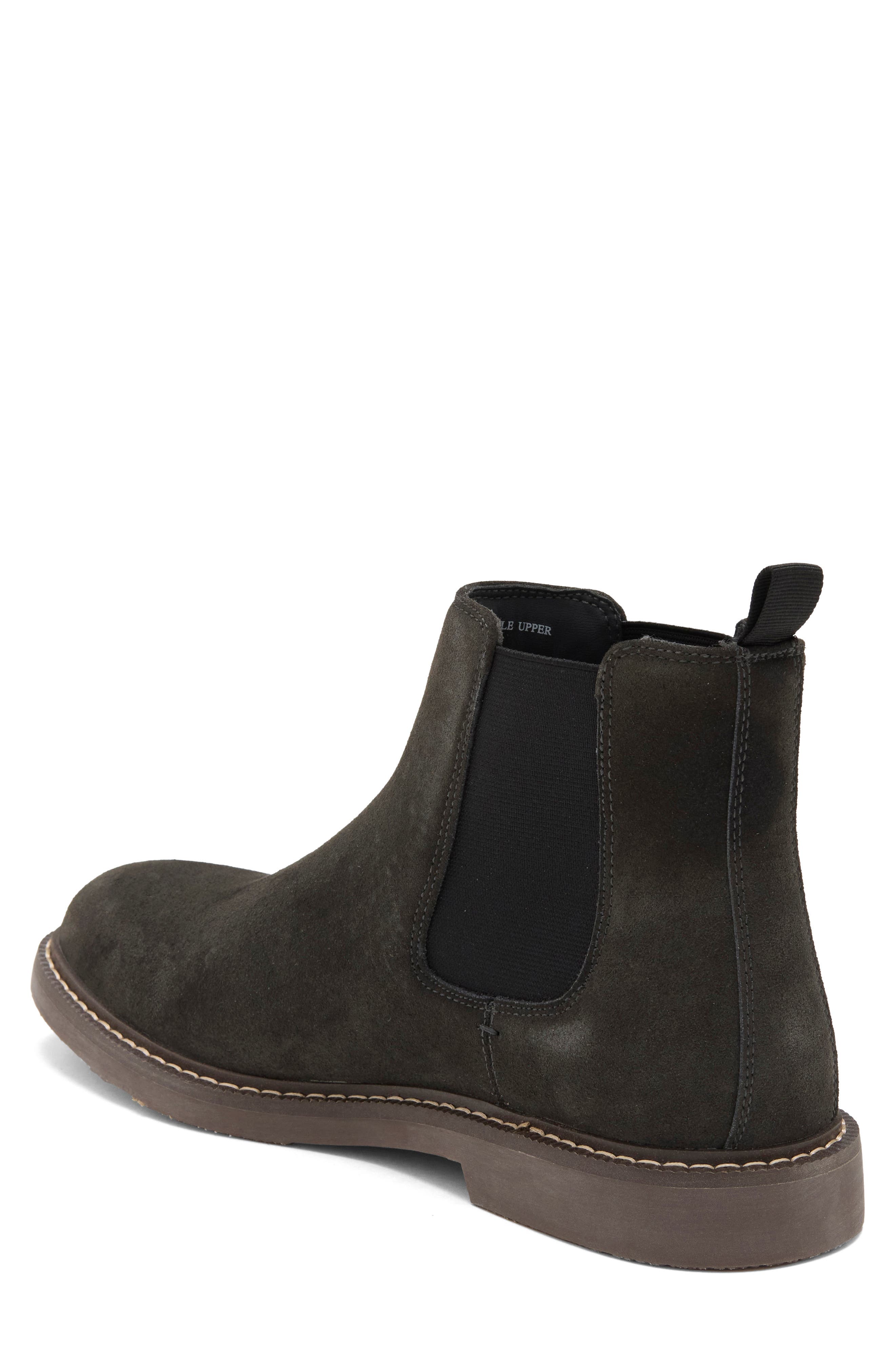 Todd Faux Leather Chelsea Boot, Alternate, color, GREY CHARCOAL