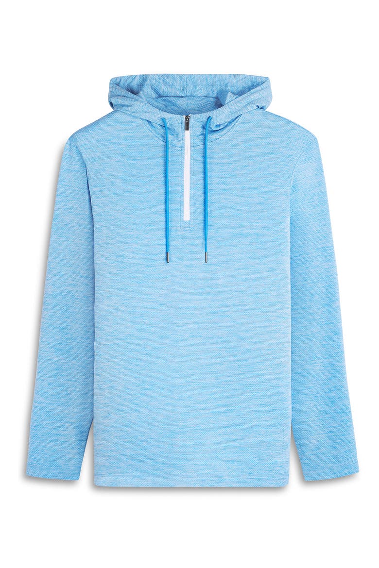 Quarter Zip Performance Hoodie, Alternate, color, AZURE