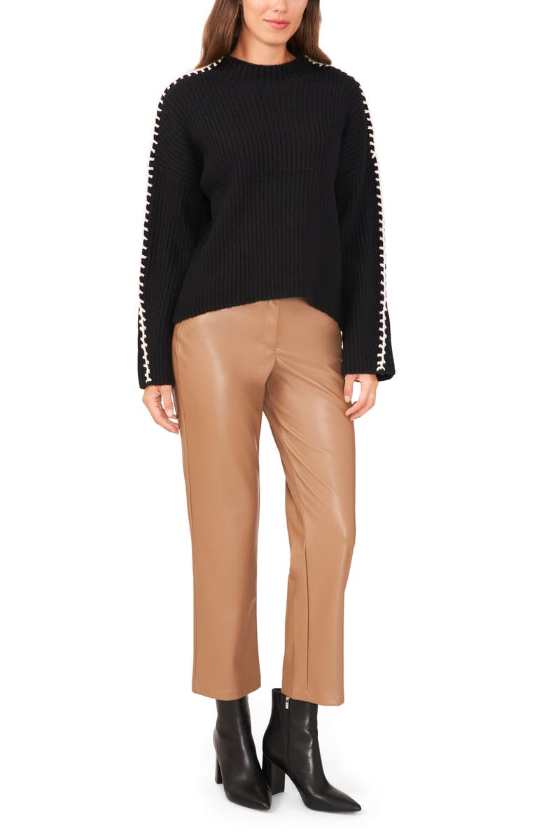 Halogen<sup>®</sup> Contrast Stitch Sweater, Alternate, color, 