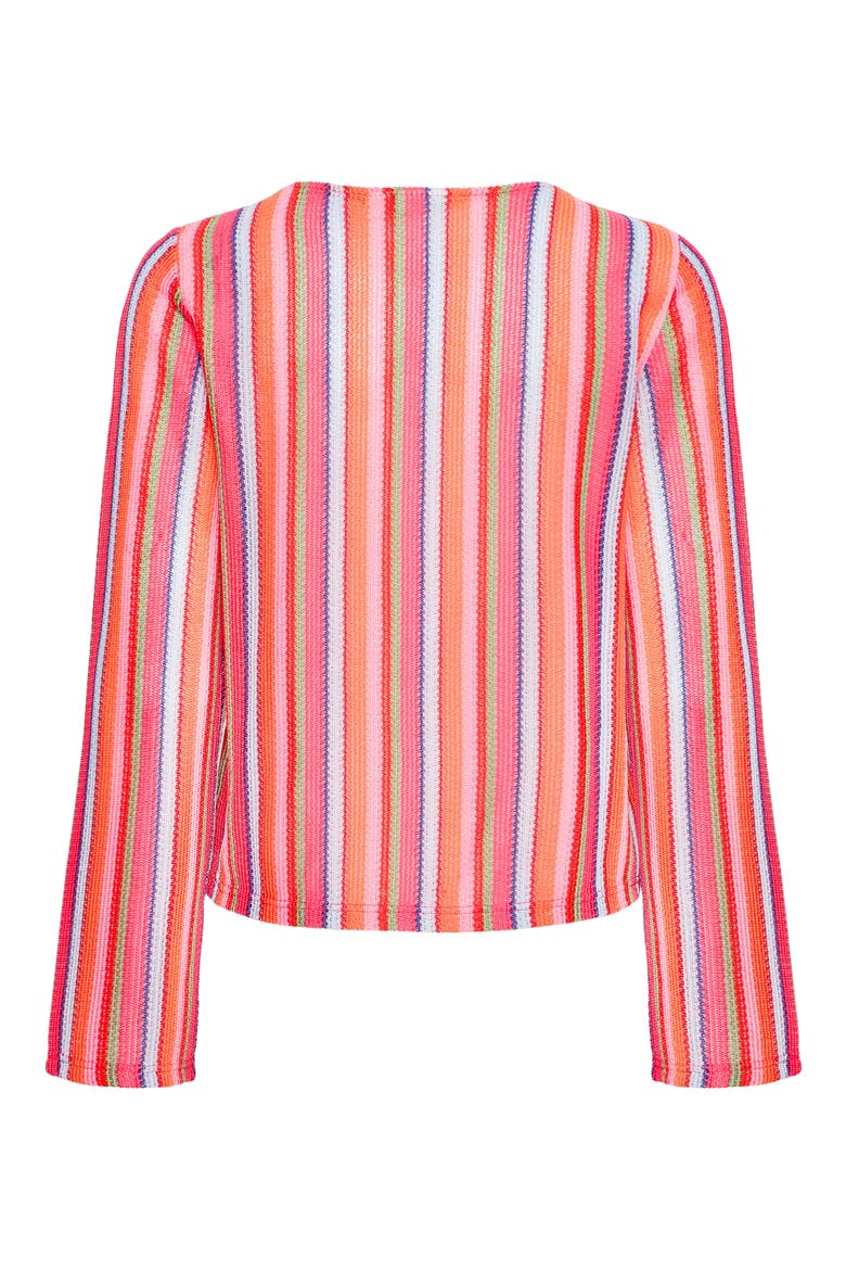 Multicolor Knit Shirt, Alternate, color, CORAL STRIPE