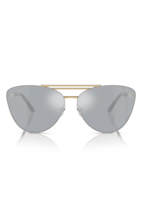 64mm Oversize Cat Eye Sunglasses