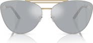 Versace 64mm Oversize Cat Eye Sunglasses