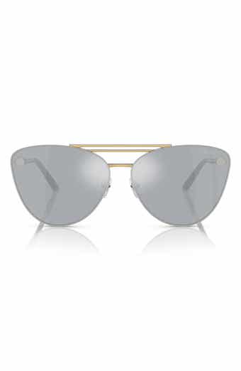 Versace 64mm Oversize Cat Eye Sunglasses