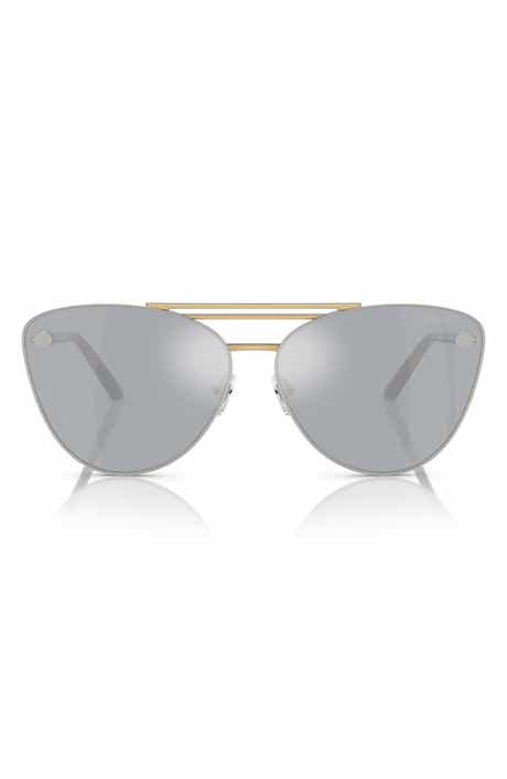 Versace 64mm Oversize Cat Eye Sunglasses