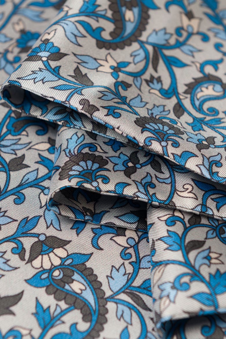 Elba - Silk Scarf for Men, Alternate, color, Grey