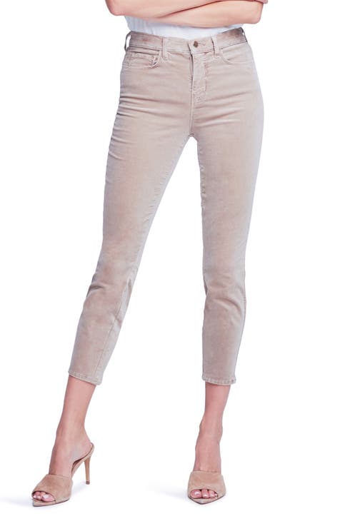 Margot Velvet Crop Skinny Jeans