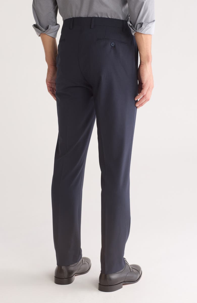 Calvin Klein Slim Fit Flat Front Dress Pants, Alternate, color, Navy