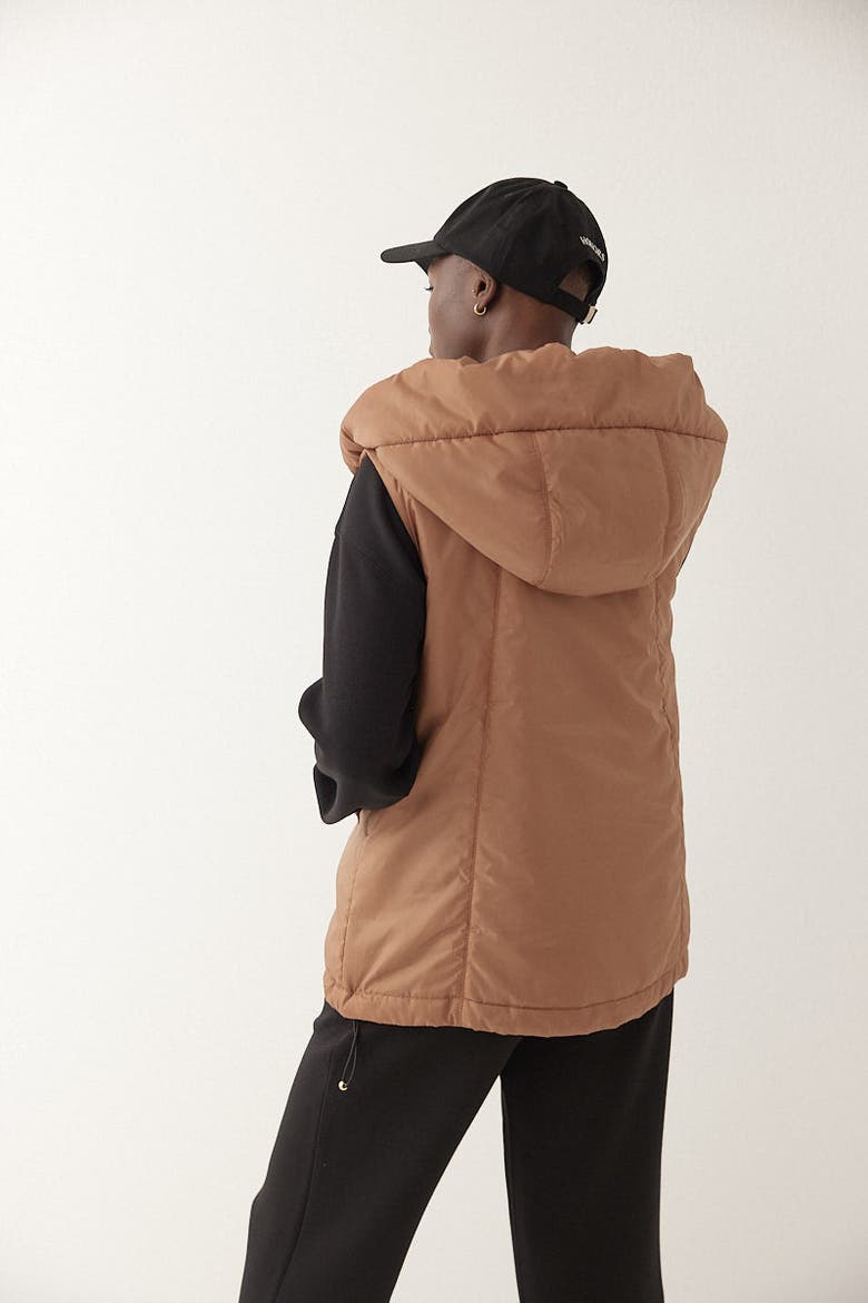 The Hooded Vest, Alternate, color, Copper
