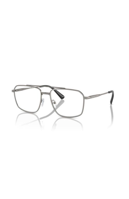 Michael Kors 56mm Square Optical Glasses In Gray