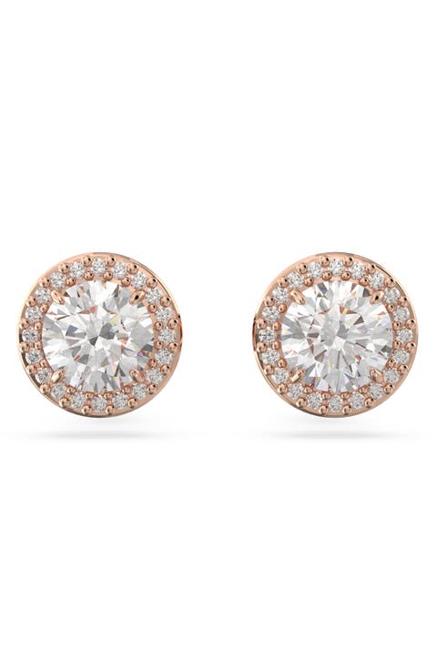 Una Pavé Crystal Stud Earrings