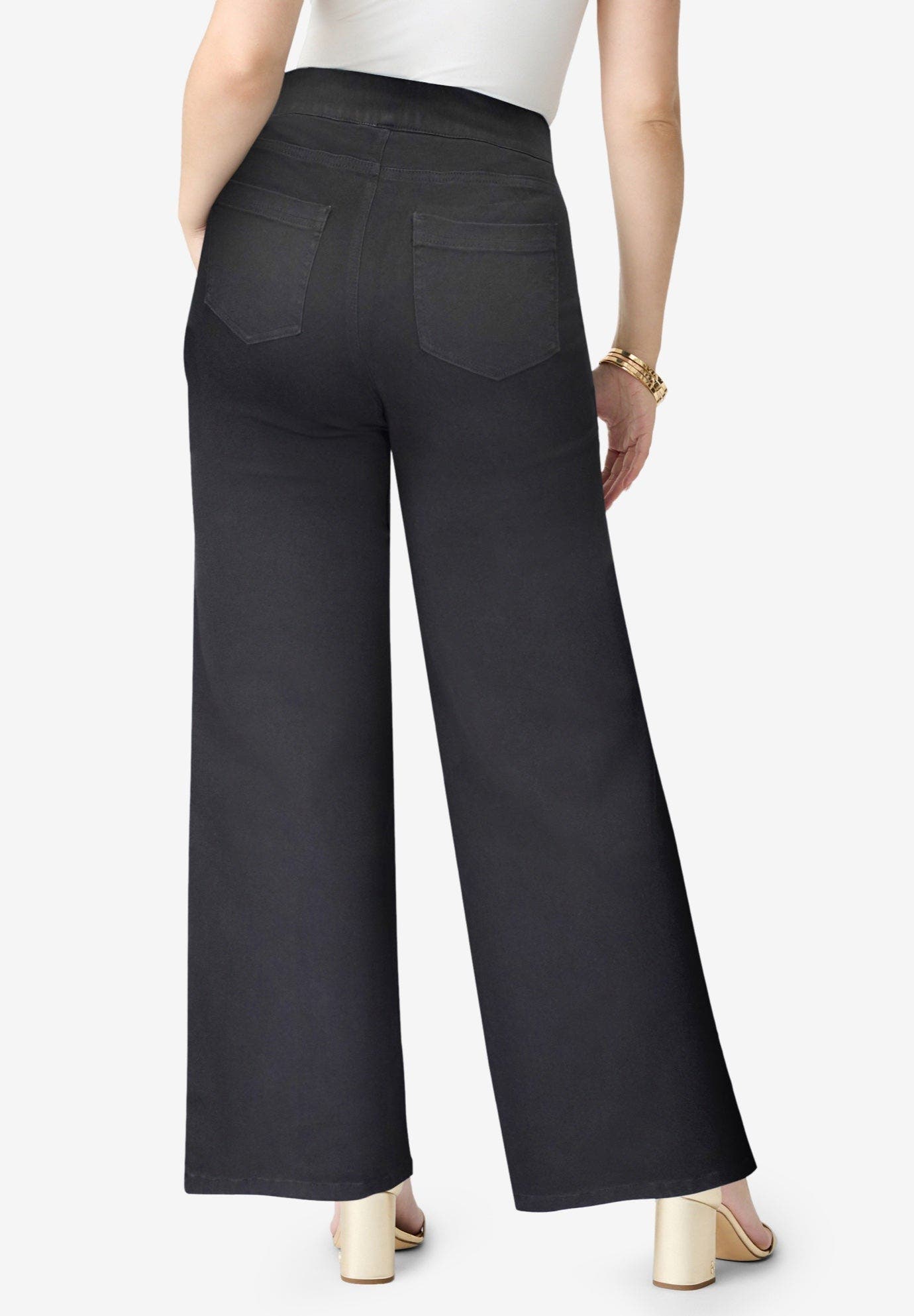 Plus Size 360&Deg; Stretch Wide Leg Jean - image 2