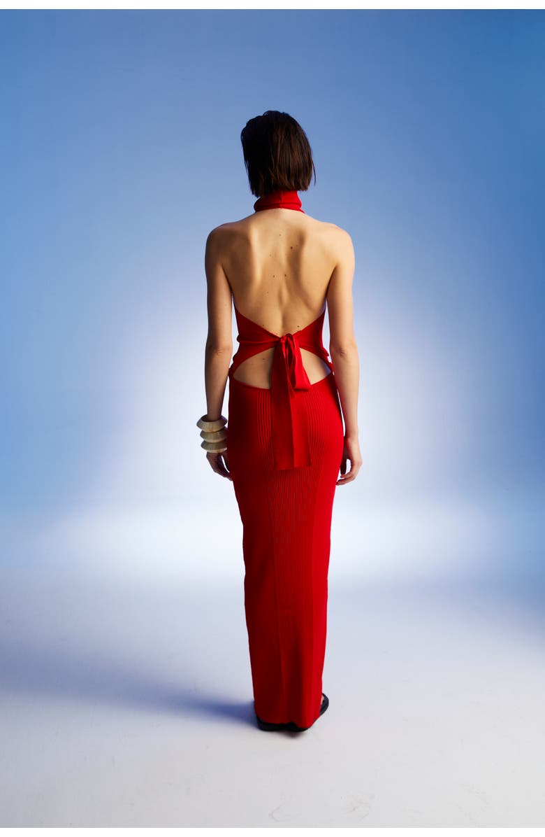 Nocturne Turtleneck Long Dress, Alternate, color, 