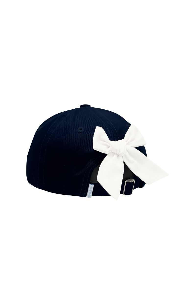 Bits & Bows USA Twill Bow Baseball Hat, Alternate, color, Navy Blue