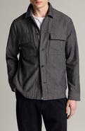 Vince Herringbone Cotton & Linen Overshirt