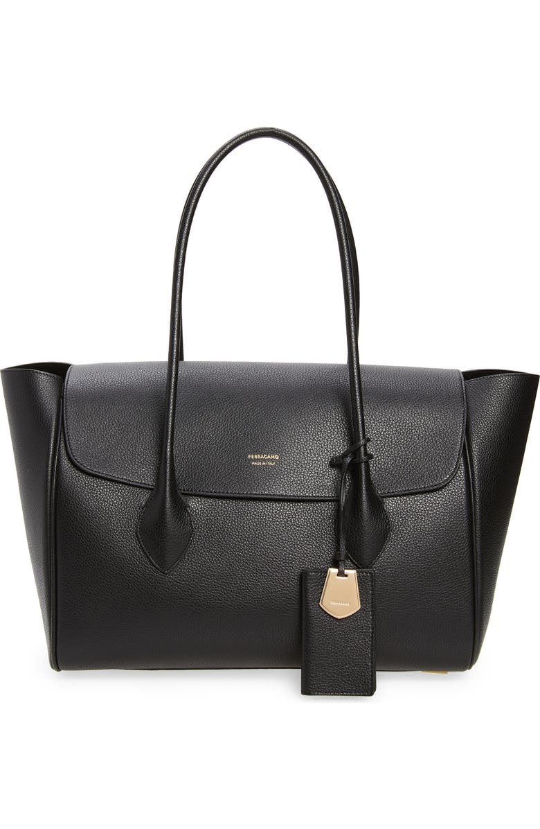 FERRAGAMO Firenze Flap Tote, Main, color,
