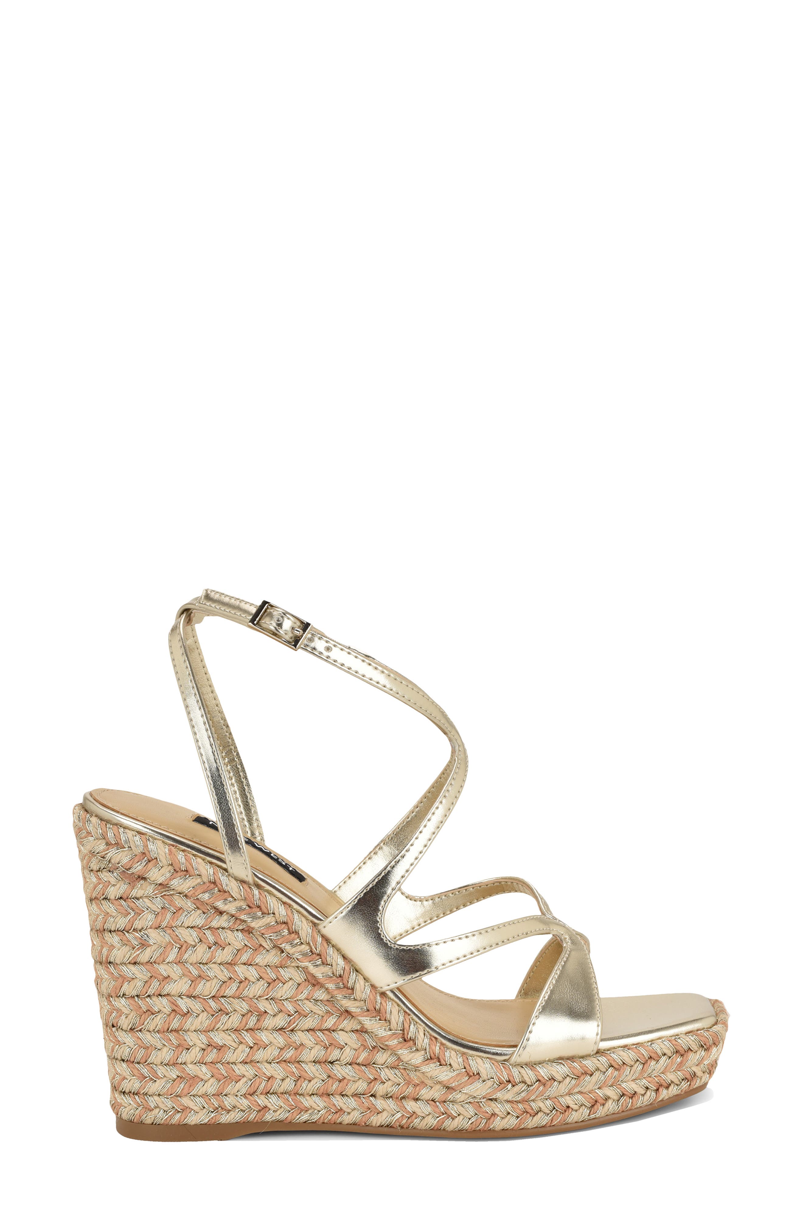 Adriane Platform Wedge Sandal, Alternate, color, GOLD