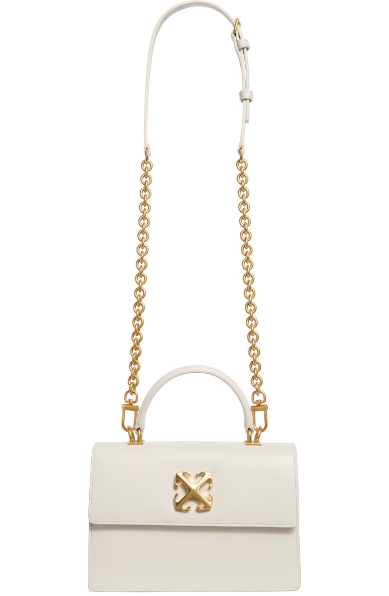 Off-White Jitney 1.4 Leather Top Handle Bag, Main, color,