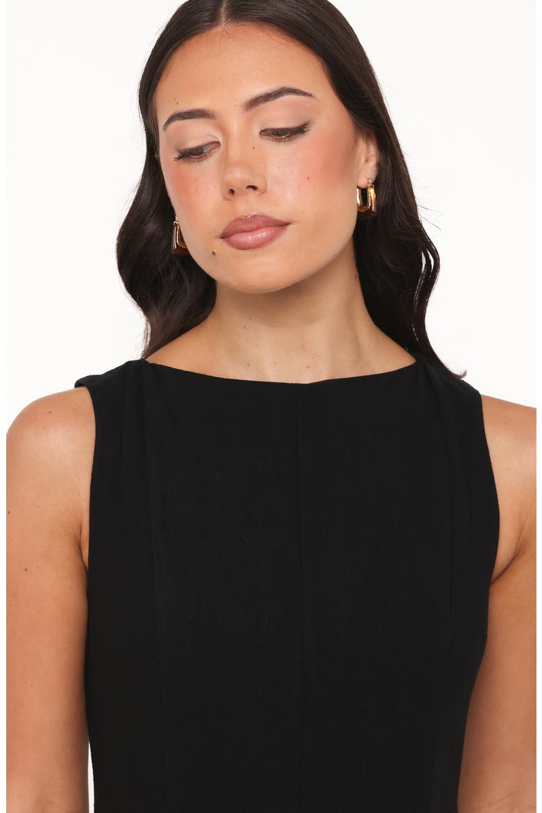 Vanity Sleeveless Fit & Flare Minidress, Alternate, color, BLACK