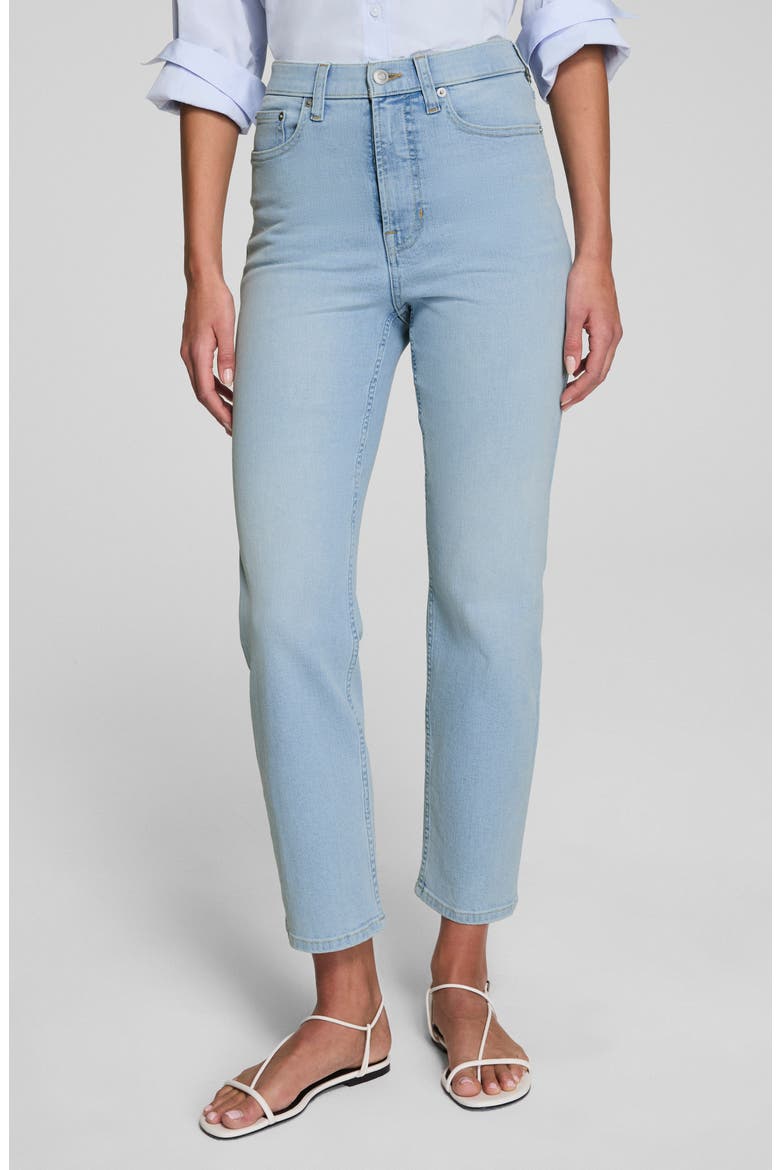 Slim Straight Leg Jeans, Main, color, TIDAL BLUE