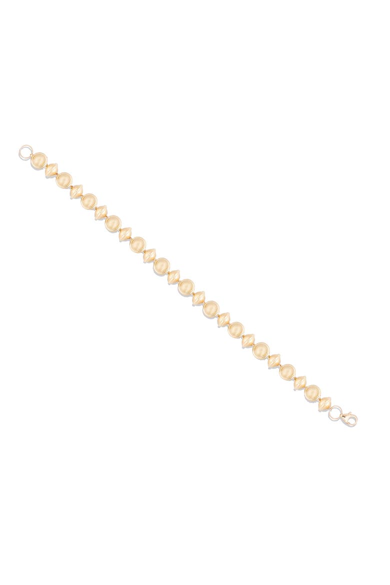 Revel Small Bead Bracelet, Alternate, color, Gold