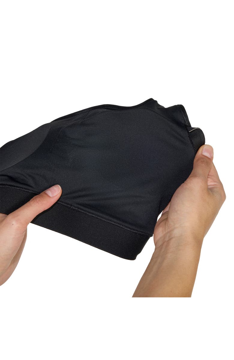 adidas PowerReact 3-Stripes Sports Bra, Alternate, color, Black