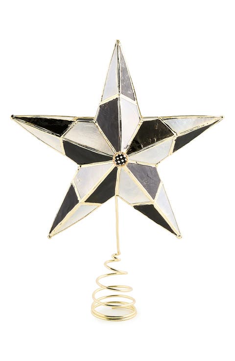 Courtly Capiz Shell Star Tree Topper